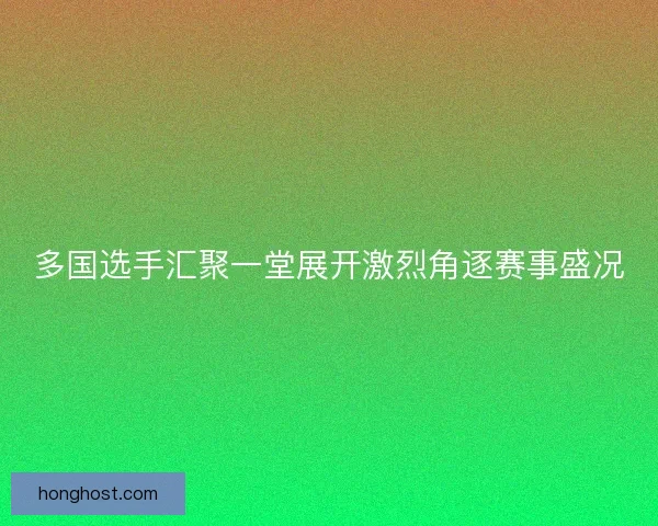 多国选手汇聚一堂展开激烈角逐赛事盛况